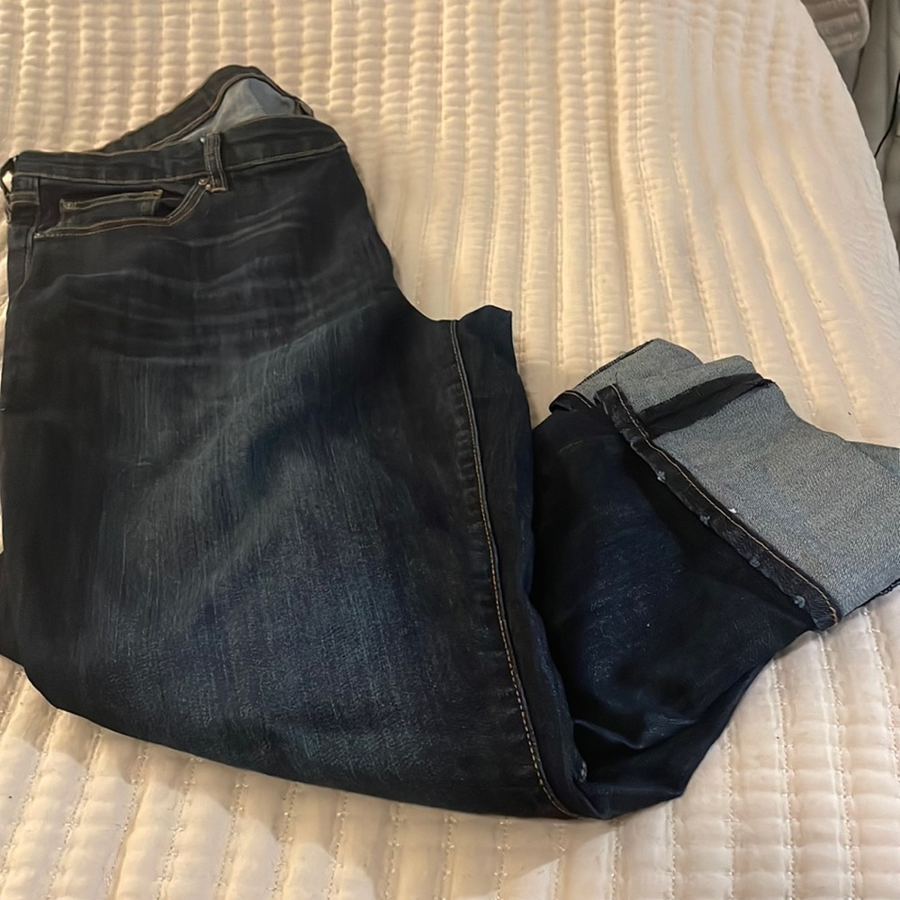 Ankle (5/8) Cuffed Gap Jeans Size 18 with Stretch